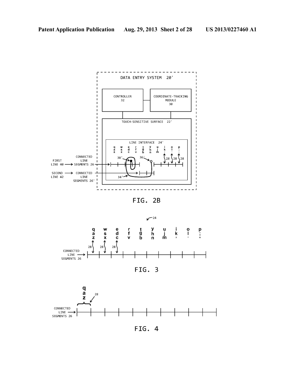 DATA ENTRY SYSTEM CONTROLLERS FOR RECEIVING USER INPUT LINE TRACES     RELATIVE TO USER INTERFACES TO DETERMINE ORDERED ACTIONS, AND RELATED     SYSTEMS AND METHODS - diagram, schematic, and image 03
