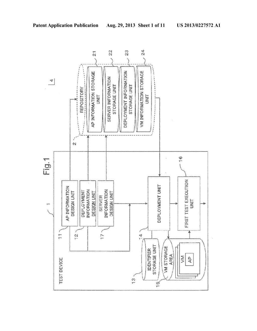 TEST DEVICE, A SYSTEM, A PROGRAM AND A METHOD - diagram, schematic, and image 02