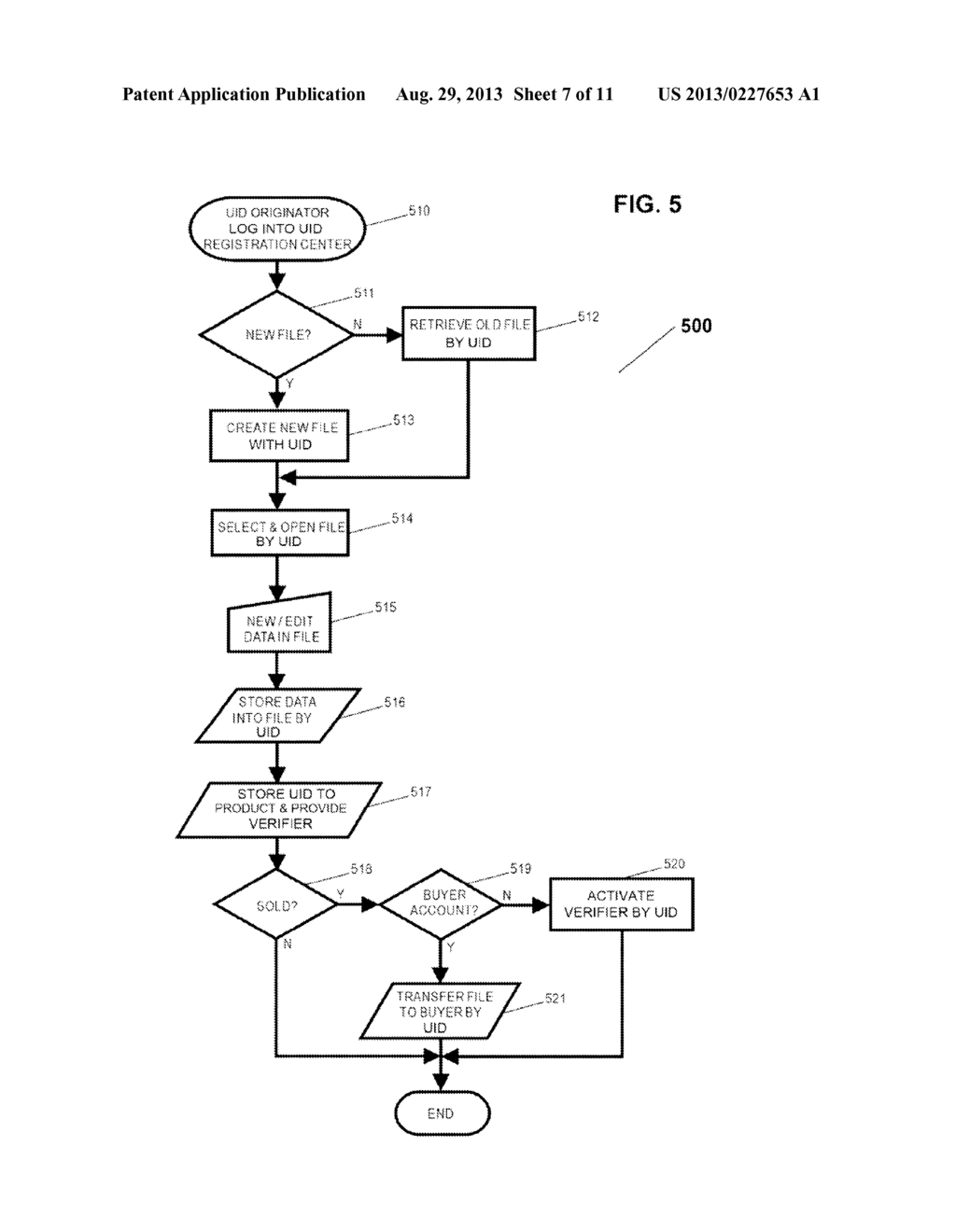 SYSTEM AND METHOD FOR STREAMLINED REGISTRATION OF PRODUCTS OVER A     COMMUNICATION NETWORK AND FOR VERIFICATION AND MANAGEMENT OF INFORMATION     RELATED THERETO - diagram, schematic, and image 08