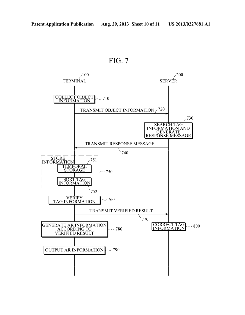 SYSTEM, APPARATUS, AND METHOD FOR VERIFYING AUGMENTED REALITY SERVICE - diagram, schematic, and image 11