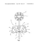 LOAD-BEARING APPARATUS FOR INTRODUCING LOAD FORCES, SUCH AS CABLE FORCES     OR TENSIONING FORCES, FOR EXAMPLE, FROM SURFACE STRUCTURES diagram and image