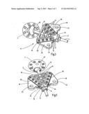 LOAD-BEARING APPARATUS FOR INTRODUCING LOAD FORCES, SUCH AS CABLE FORCES     OR TENSIONING FORCES, FOR EXAMPLE, FROM SURFACE STRUCTURES diagram and image