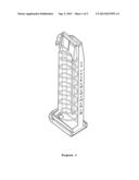 AMMUNITION MAGAZINE WITH AN IMPROVED  MAGAZINE BASE LOCKING diagram and image