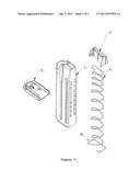 AMMUNITION MAGAZINE WITH AN IMPROVED  MAGAZINE BASE LOCKING diagram and image