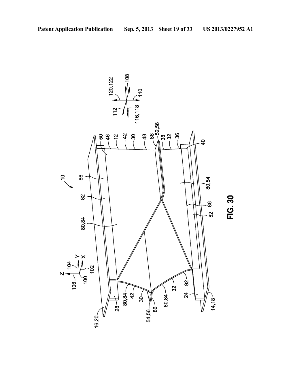 SANDWICH STRUCTURE WITH SHEAR STIFFNESS BETWEEN SKINS AND COMPLIANCE IN     THE THICKNESS DIRECTION - diagram, schematic, and image 20