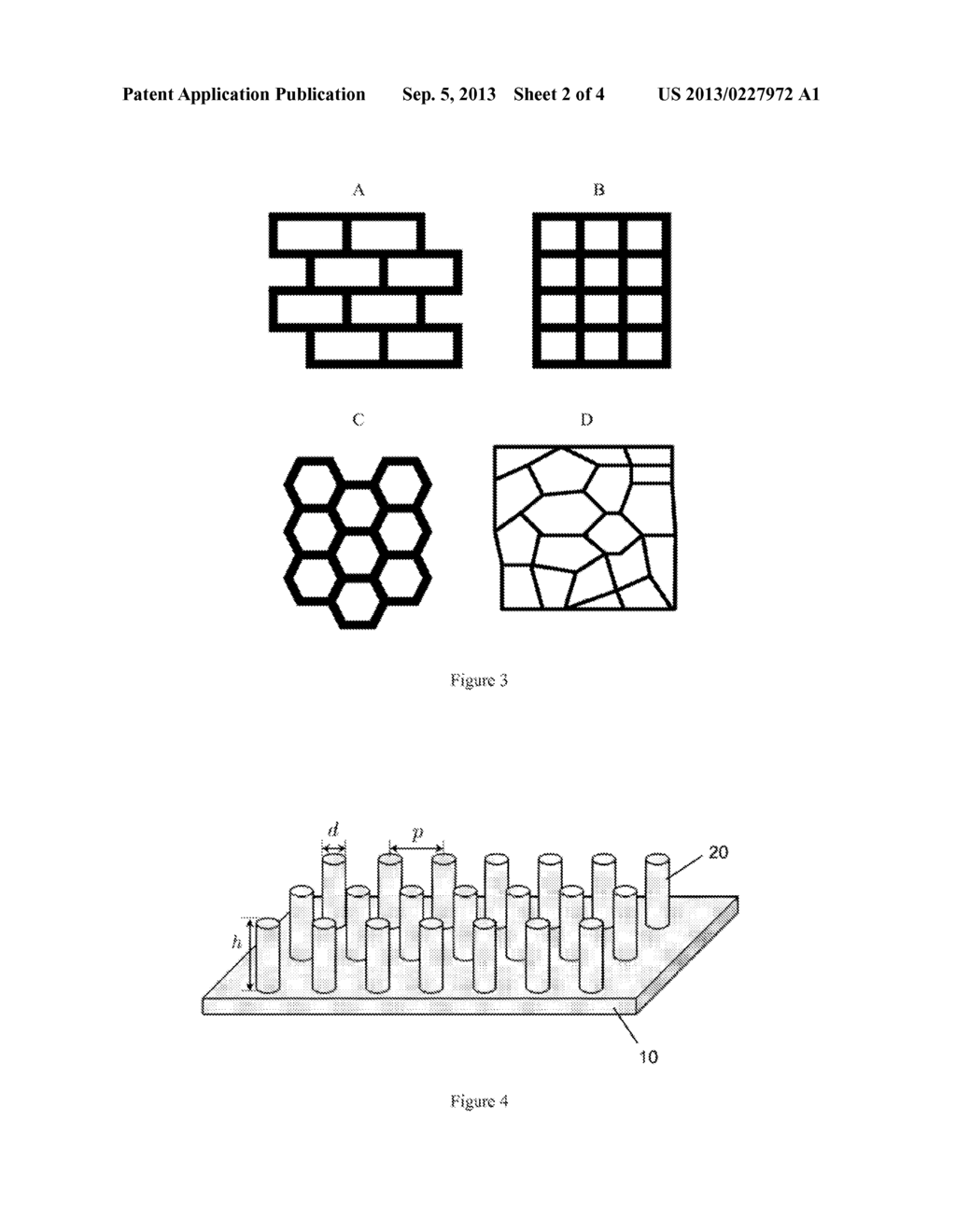 PATTERNED SUPERHYDROPHOBIC SURFACES TO REDUCE ICE FORMATION, ADHESION, AND     ACCRETION - diagram, schematic, and image 03