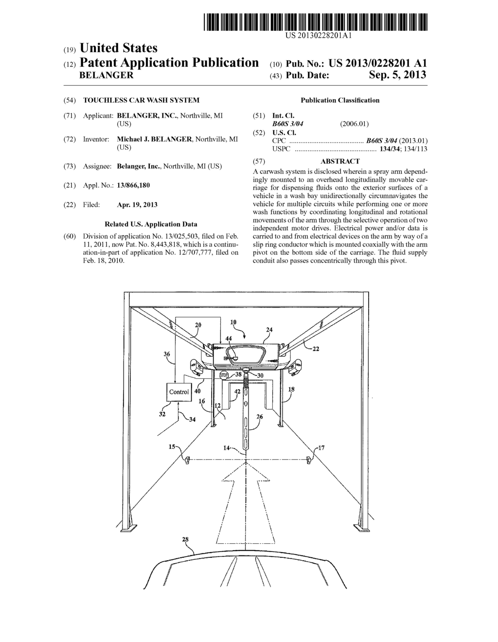 TOUCHLESS CAR WASH SYSTEM - diagram, schematic, and image 01