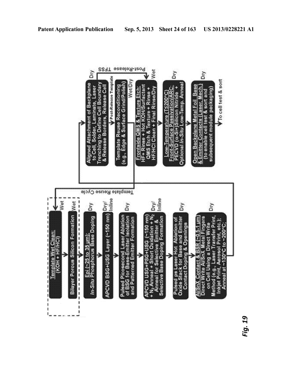 MANUFACTURING METHODS AND STRUCTURES FOR LARGE-AREA THIN-FILM SOLAR CELLS     AND OTHER SEMICONDUCTOR DEVICES - diagram, schematic, and image 25