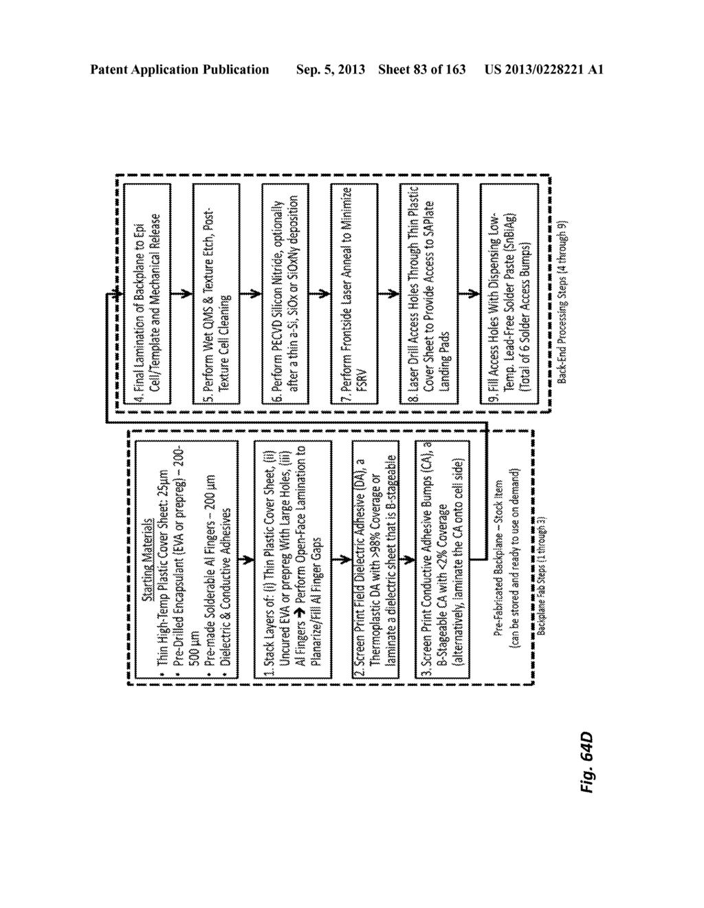 MANUFACTURING METHODS AND STRUCTURES FOR LARGE-AREA THIN-FILM SOLAR CELLS     AND OTHER SEMICONDUCTOR DEVICES - diagram, schematic, and image 84