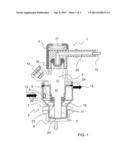 MOUNTING FOR AN INJECTOR AND INJECTOR DEVICE HAVING AN INJECTOR INTEGRATED     IN THE MOUNTING diagram and image