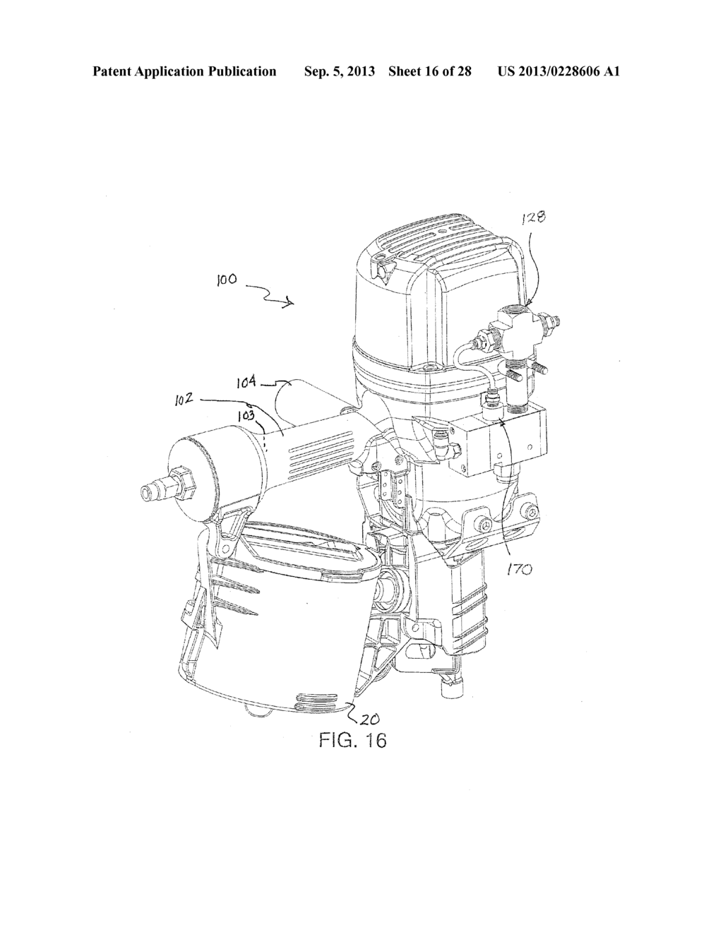 Fastening Tool With Dual Pneumatic Handles - diagram, schematic, and image 17