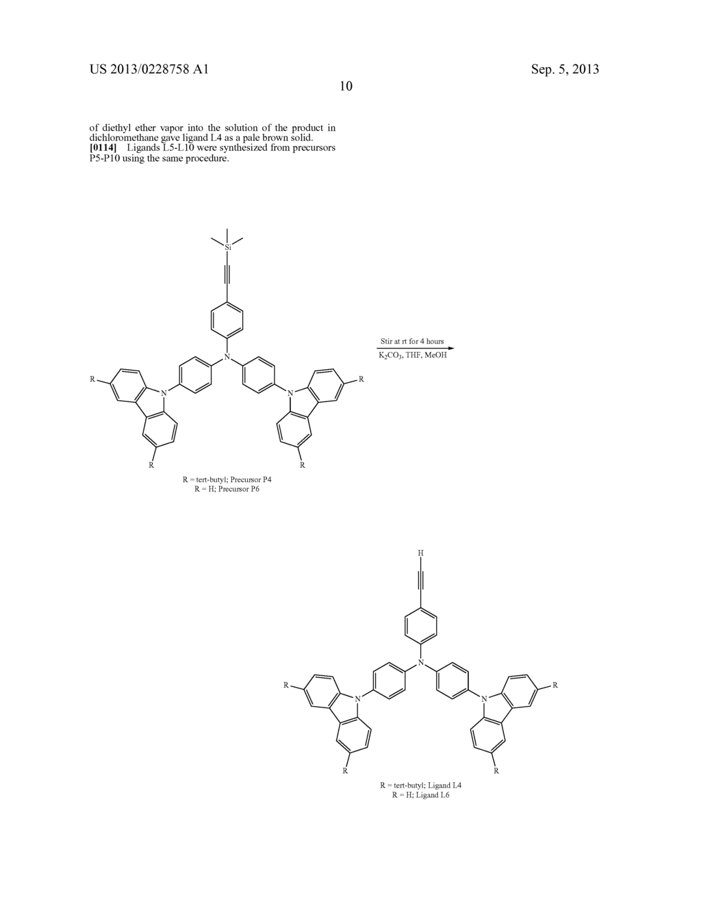 Dendrimers Containing Luminescent Gold (III) Compounds for Organic     Light-Emitting Devices and Their Preparation - diagram, schematic, and image 26
