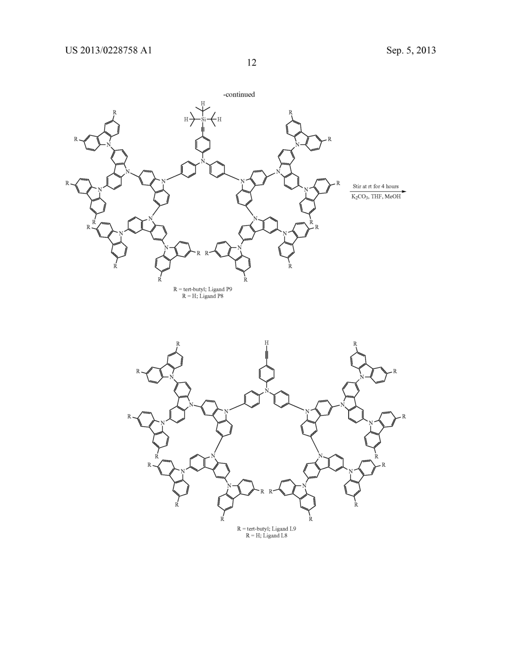 Dendrimers Containing Luminescent Gold (III) Compounds for Organic     Light-Emitting Devices and Their Preparation - diagram, schematic, and image 28