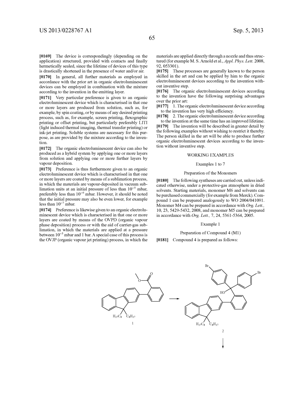 MATERIALS FOR ORGANIC ELECTROLUMINESCENT DEVICES - diagram, schematic, and image 68