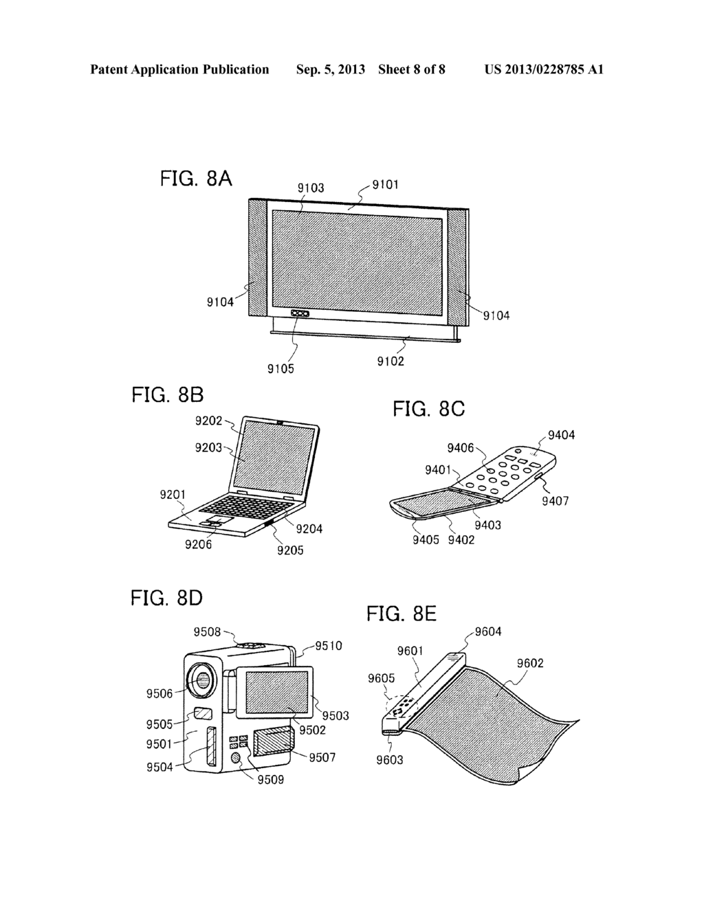 LIGHT-EMITTING DEVICE AND ELECTRONIC DEVICE - diagram, schematic, and image 09