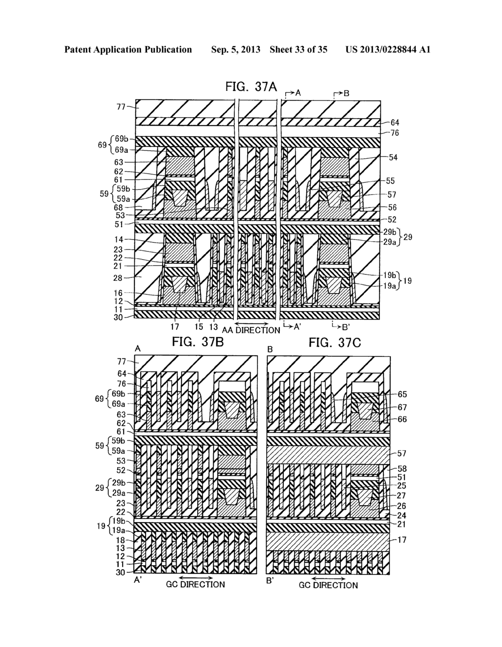 NONVOLATILE SEMICONDUCTOR MEMORY DEVICE AND METHOD FOR MANUFACTURING THE     SAME - diagram, schematic, and image 34