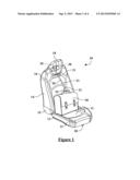 SEAT WITH STOWABLE SECURING SYSTEM diagram and image