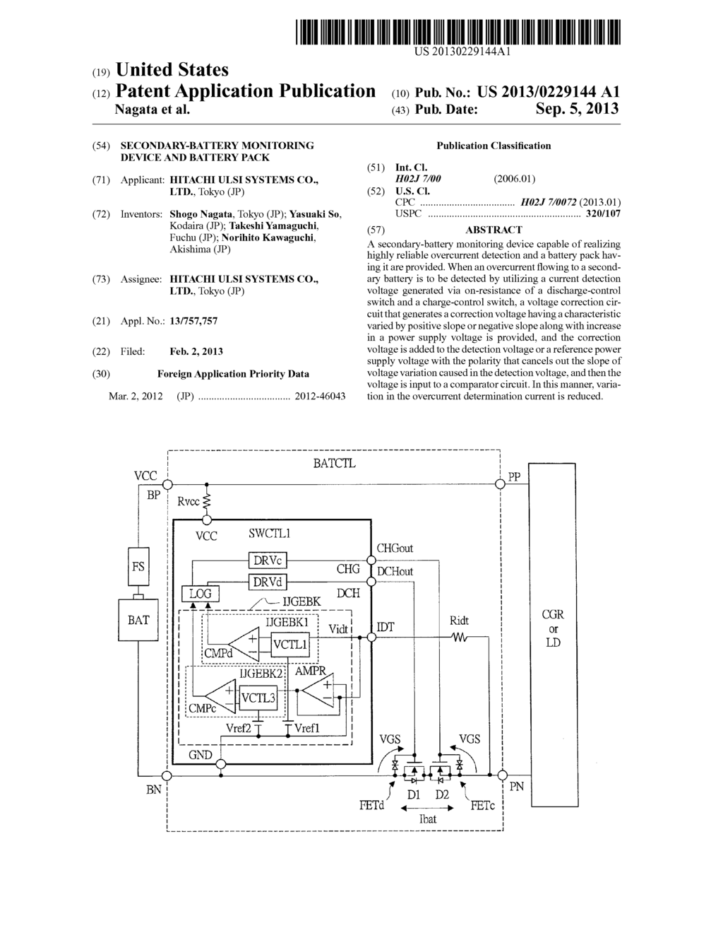 SECONDARY-BATTERY MONITORING DEVICE AND BATTERY PACK - diagram, schematic, and image 01