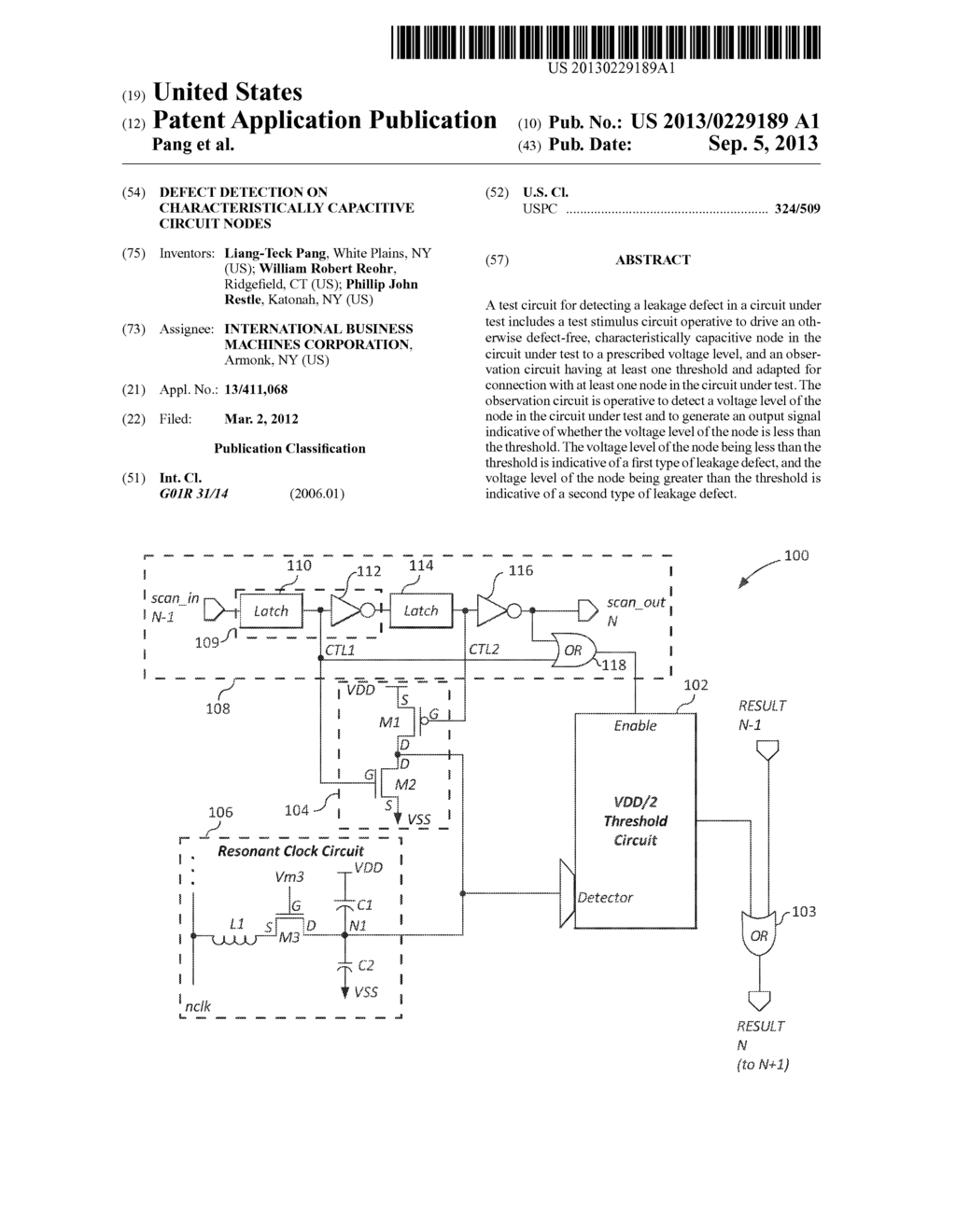 Defect Detection on Characteristically Capacitive Circuit Nodes - diagram, schematic, and image 01