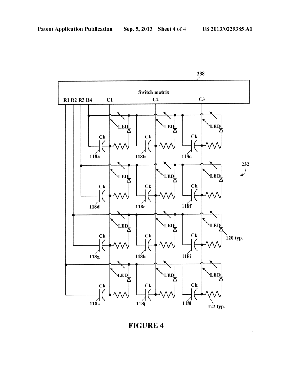 Capacitive Touch Sensing and Light Emitting Diode Drive Matrix - diagram, schematic, and image 05