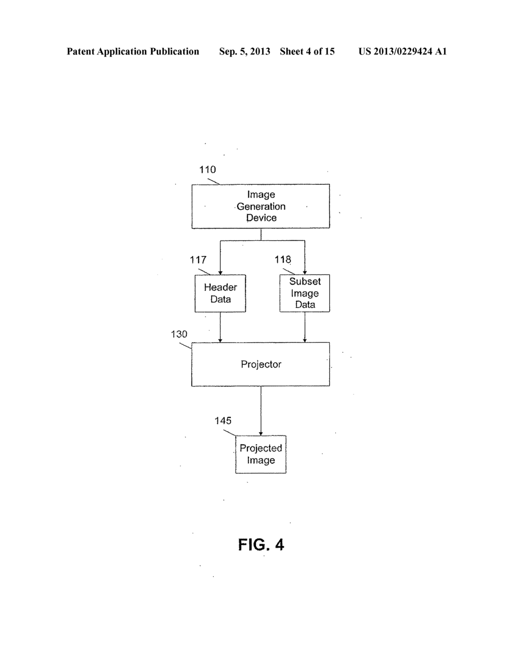 METHOD AND APPARATUS FOR WIRELESS IMAGE TRANSMISSION TO A PROJECTOR - diagram, schematic, and image 05