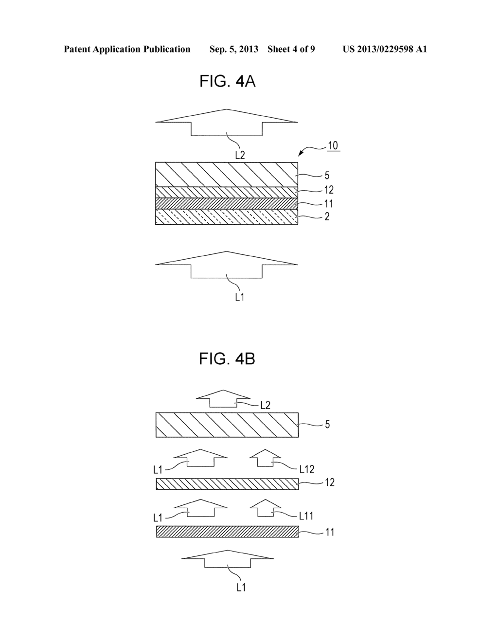 LIGHT-EMITTING ELEMENT AND DISPLAY DEVICE - diagram, schematic, and image 05