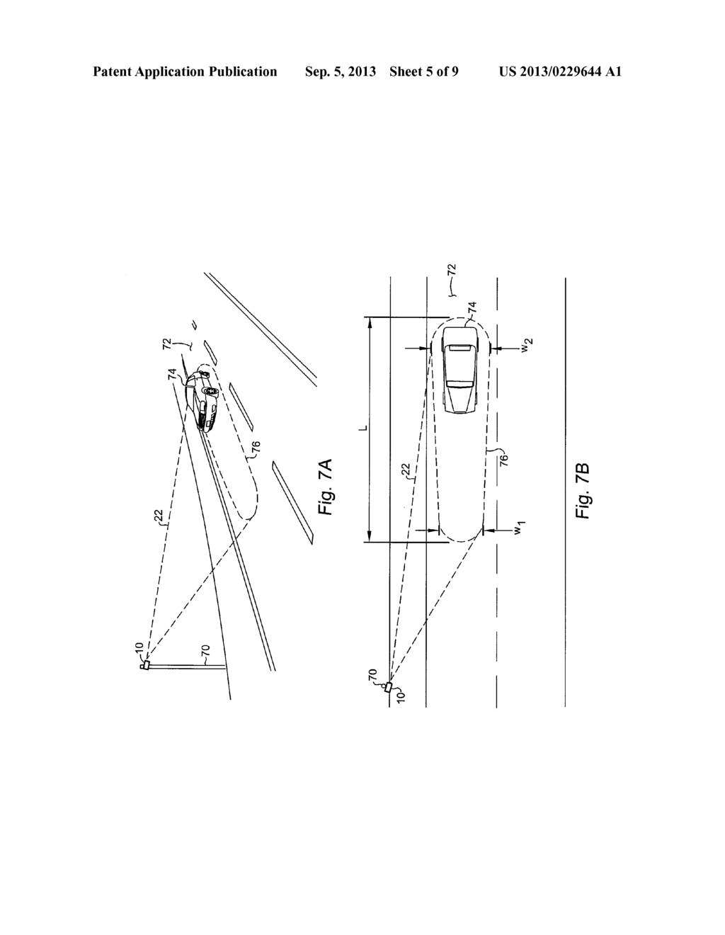 SYSTEM AND METHOD FOR MONITORING VEHICULAR TRAFFIC WITH A LASER     RANGEFINDING AND SPEED MEASUREMENT DEVICE UTILIZING A SHAPED DIVERGENT     LASER BEAM PATTERN - diagram, schematic, and image 06