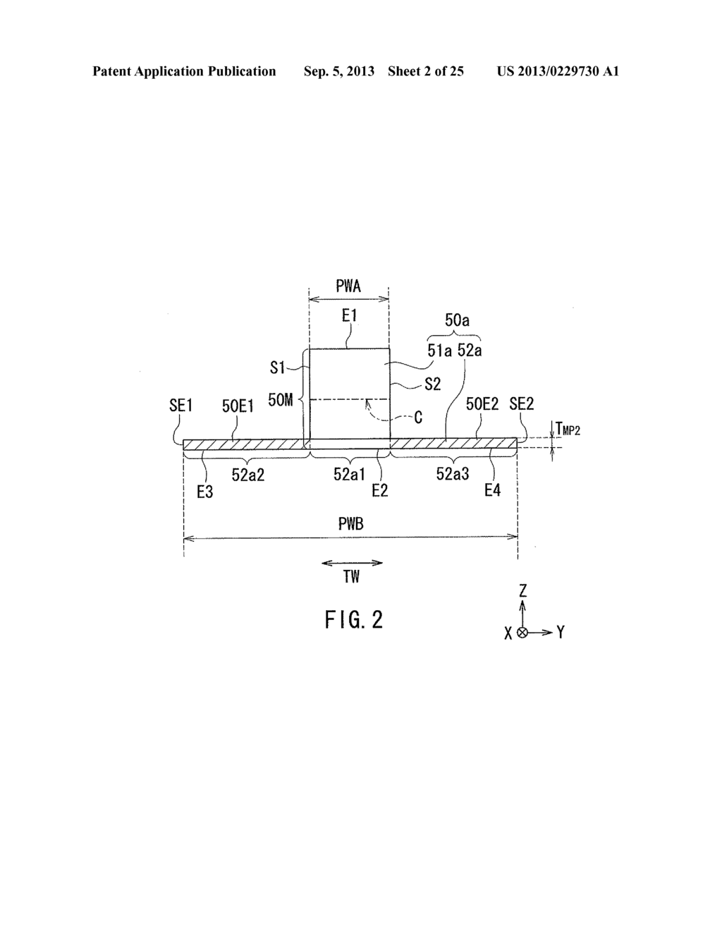 THERMALLY-ASSISTED MAGNETIC RECORDING HEAD INCLUDING A MAGNETIC POLE AND A     HEATING ELEMENT - diagram, schematic, and image 03