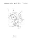 VEHICLE LAMP STEERING MECHANISM USING GEAR TRANSMISSION diagram and image