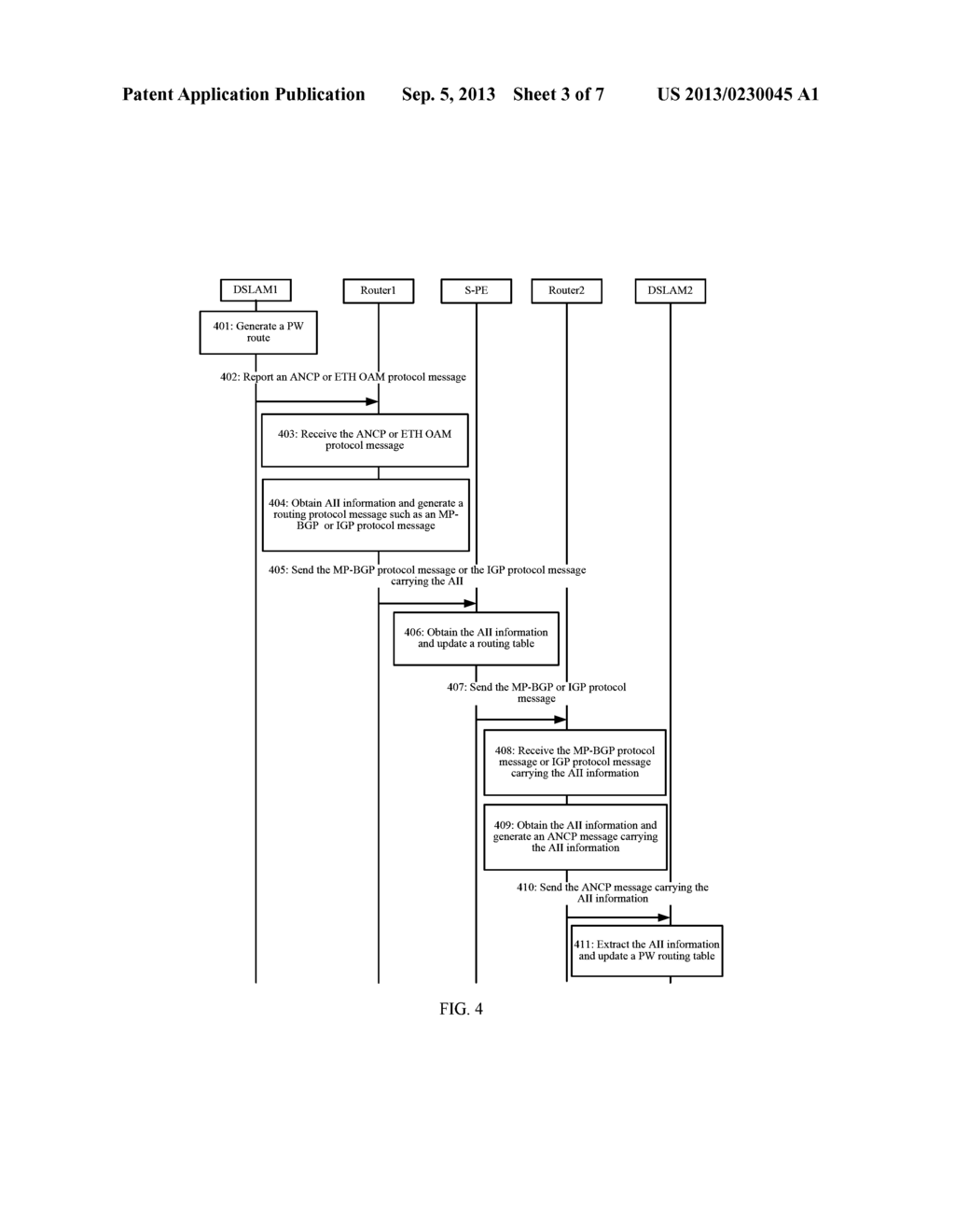 METHOD AND EQUIPMENT FOR DIFFUSING PSEUDOWIRE ROUTE - diagram, schematic, and image 04