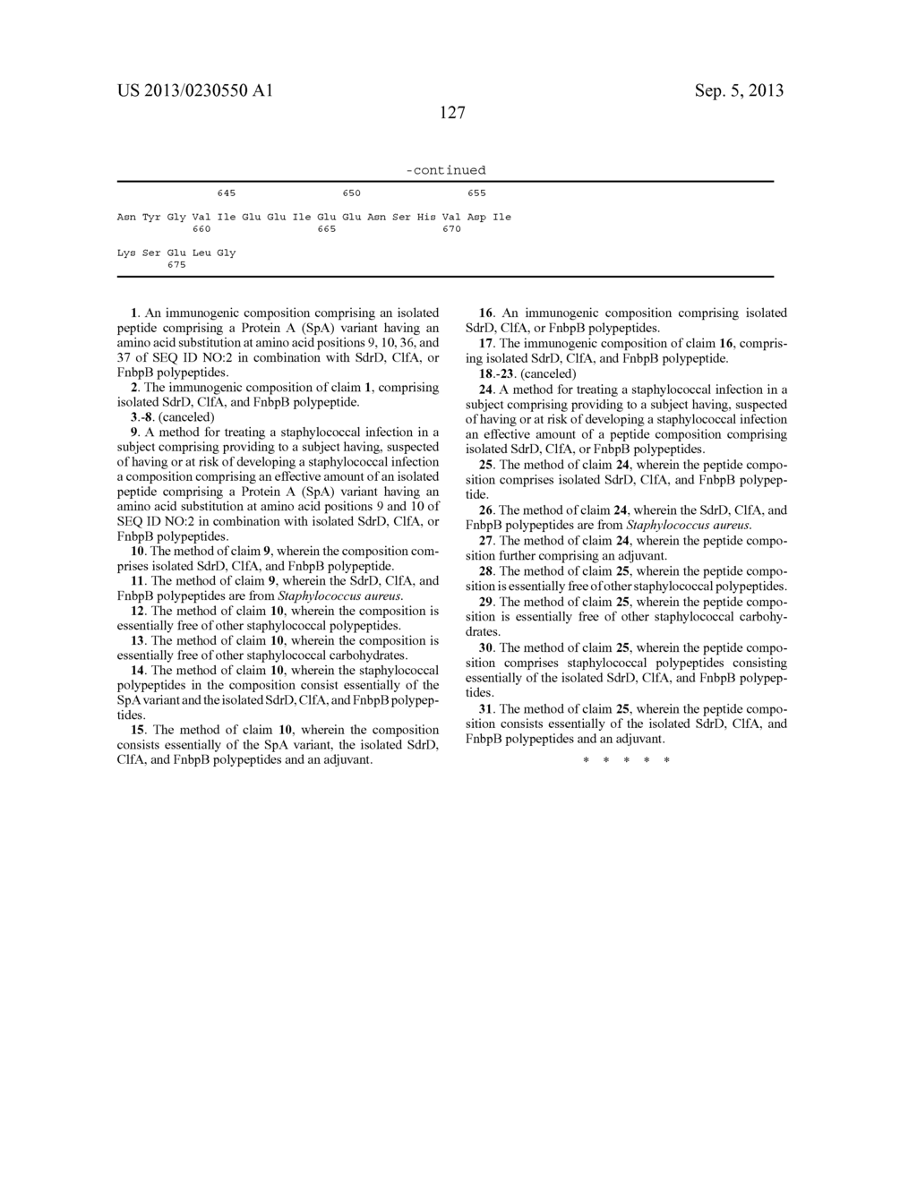 METHODS AND COMPOSITIONS INVOLVING PROTECTIVE STAPHYLOCOCCAL ANTIGENS - diagram, schematic, and image 143