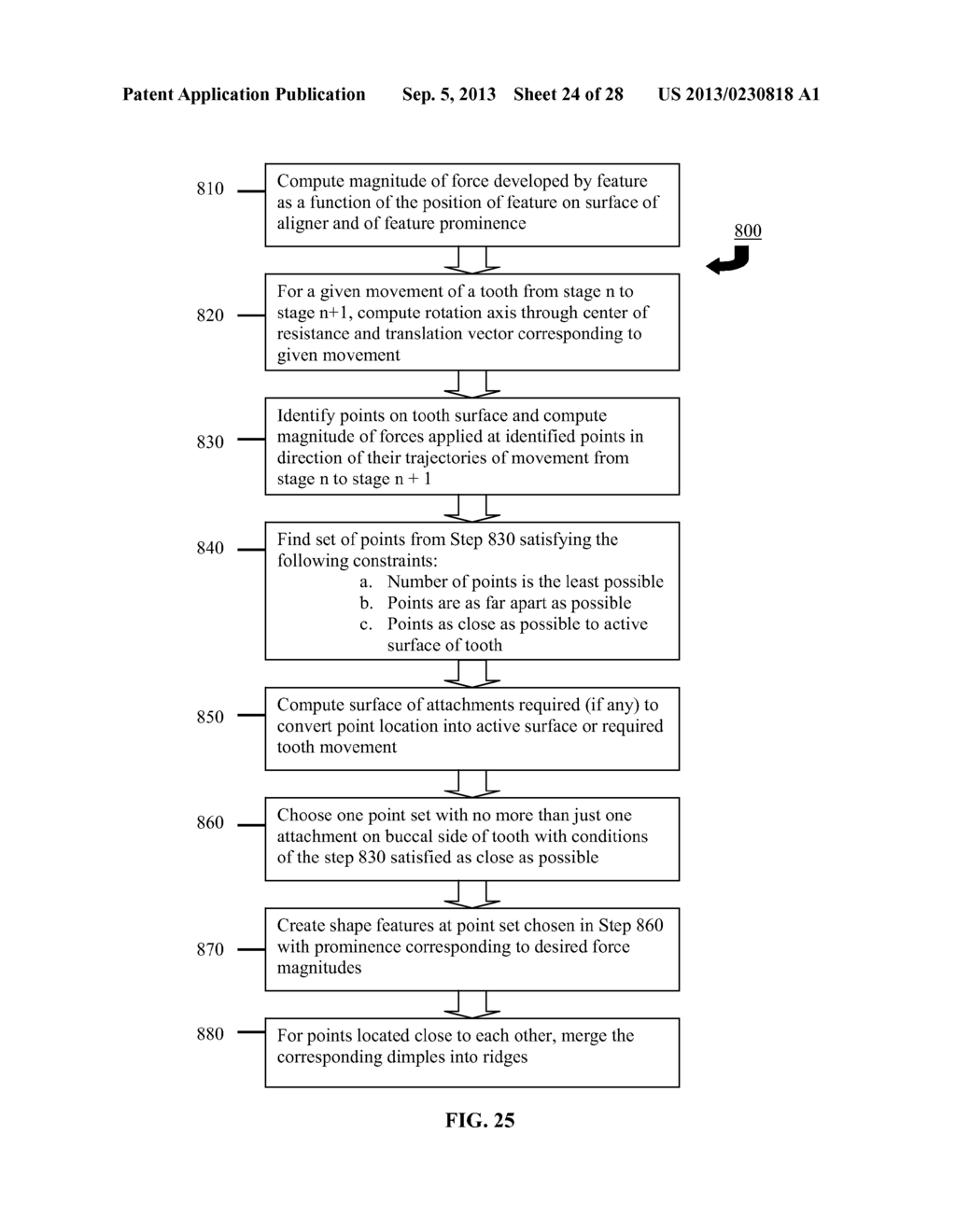 METHOD AND SYSTEM FOR OPTIMIZING DENTAL ALIGNER GEOMETRY - diagram, schematic, and image 25