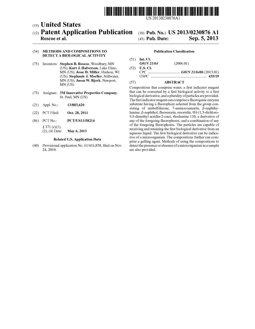 METHODS AND COMPOSITIONS TO DETECT A BIOLOGICAL ACTIVITY - diagram, schematic, and image 01