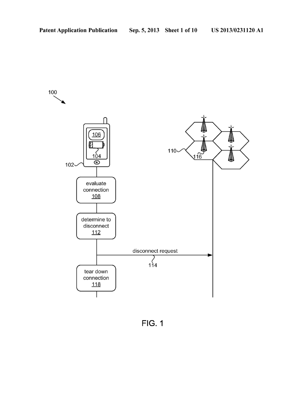 NETWORK VETTING OF WIRELESS MOBILE DEVICE INITIATED DISCONNECT - diagram, schematic, and image 02