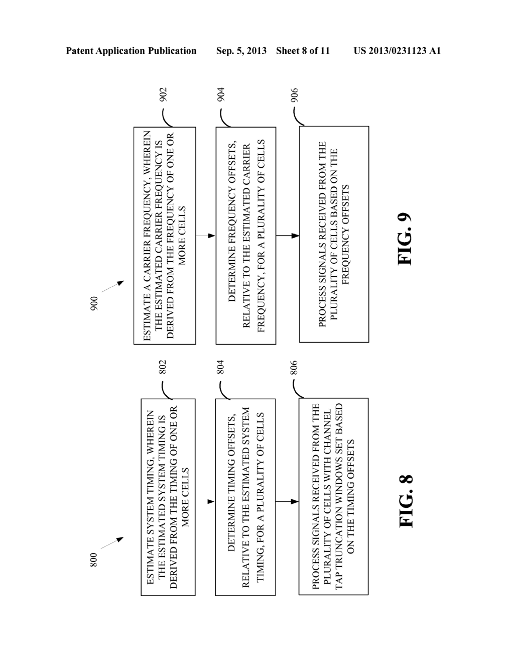 PER-CELL TIMING AND/OR FREQUENCY ACQUISITION AND THEIR USE ON CHANNEL     ESTIMATION IN WIRELESS NETWORKS - diagram, schematic, and image 09