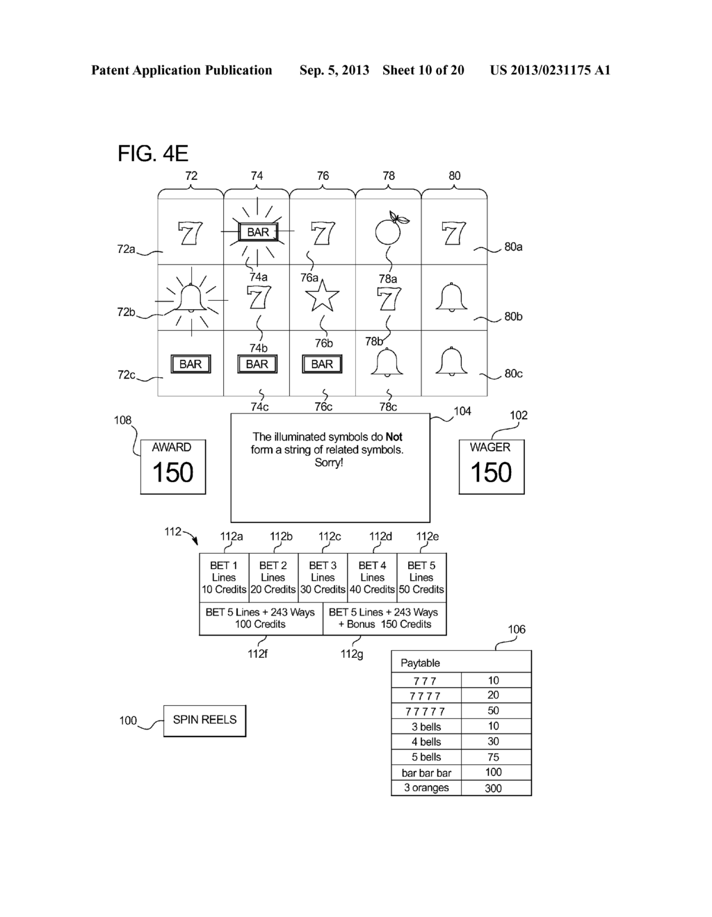 GAMING SYSTEM AND METHOD HAVING WAGER DEPENDENT DIFFERENT SYMBOL     EVALUATIONS - diagram, schematic, and image 11