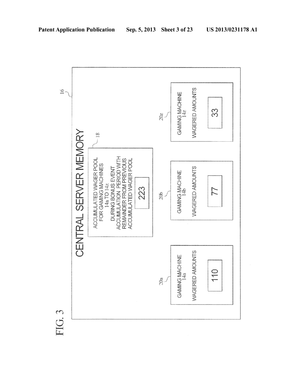 GAMING SYSTEM HAVING MULTIPLE GAMING MACHINES WHICH PROVIDE BONUS AWARDS - diagram, schematic, and image 04