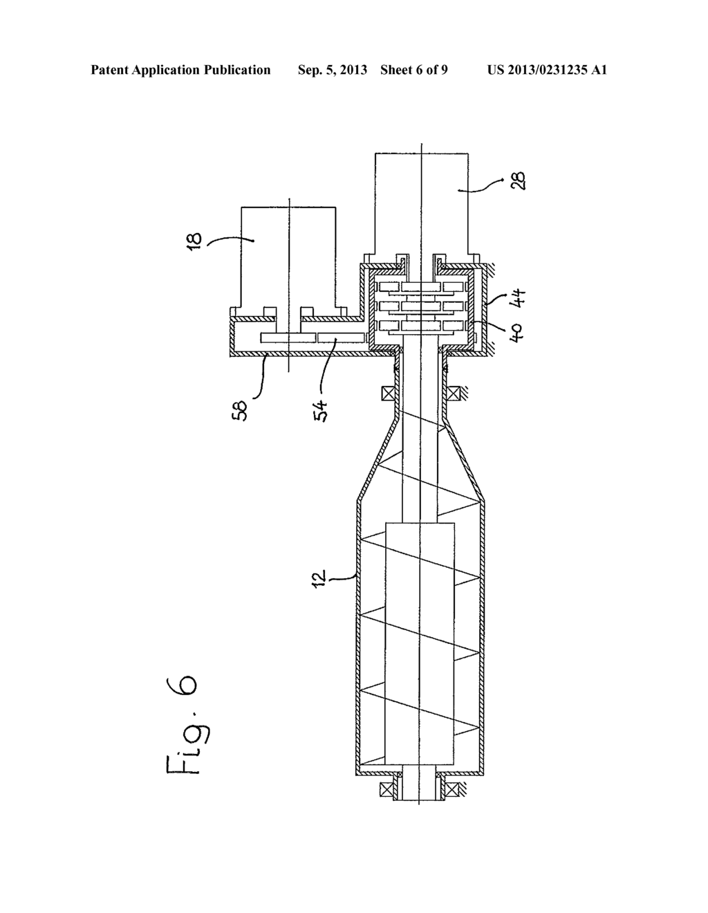 Drive Device in a Helical Conveyor Centrifuge - diagram, schematic, and image 07