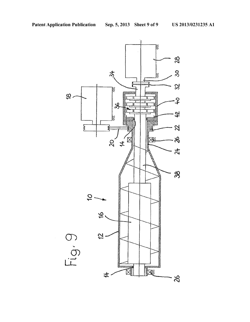 Drive Device in a Helical Conveyor Centrifuge - diagram, schematic, and image 10