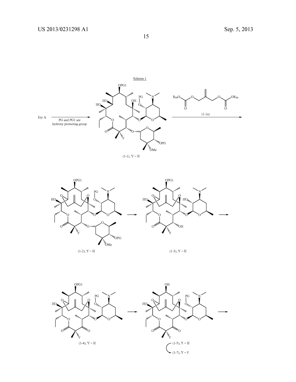 ANTI-BACTERIAL ACTIVITY OF 9-HYDROXY DERIVATIVES OF 6,11-BICYCLOLIDES - diagram, schematic, and image 16