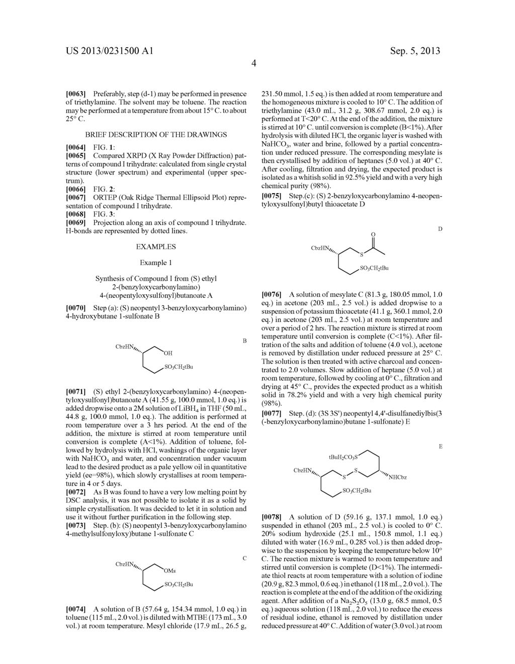 METHOD FOR THE PREPARATION OF (3S, 3S') 4,4'-DISULFANEDIYLBIS     (3-AMINOBUTANE 1-SULFONIC ACID) - diagram, schematic, and image 07