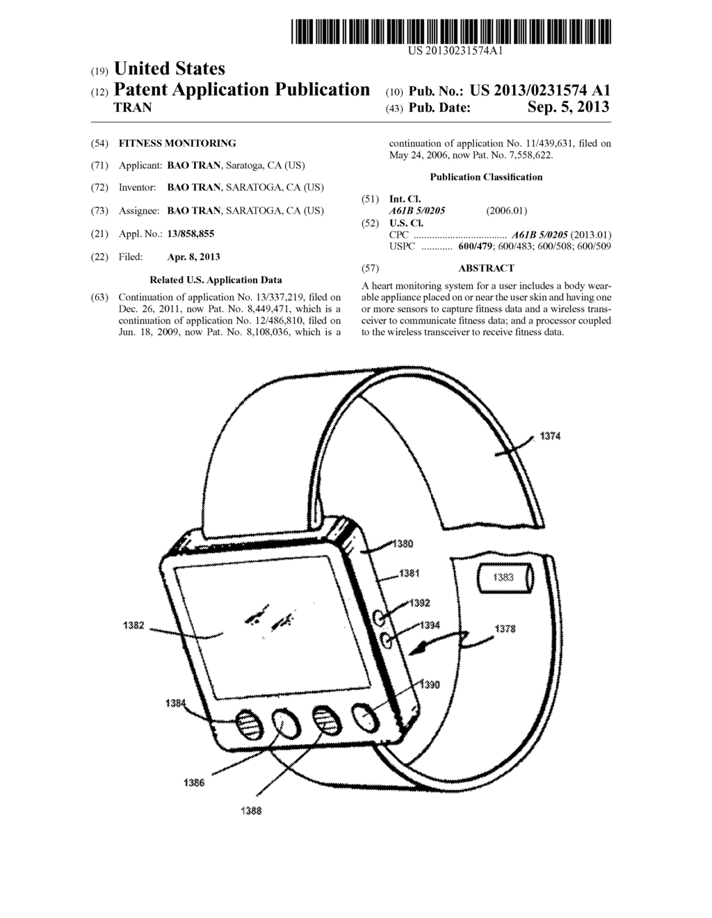 FITNESS MONITORING - diagram, schematic, and image 01