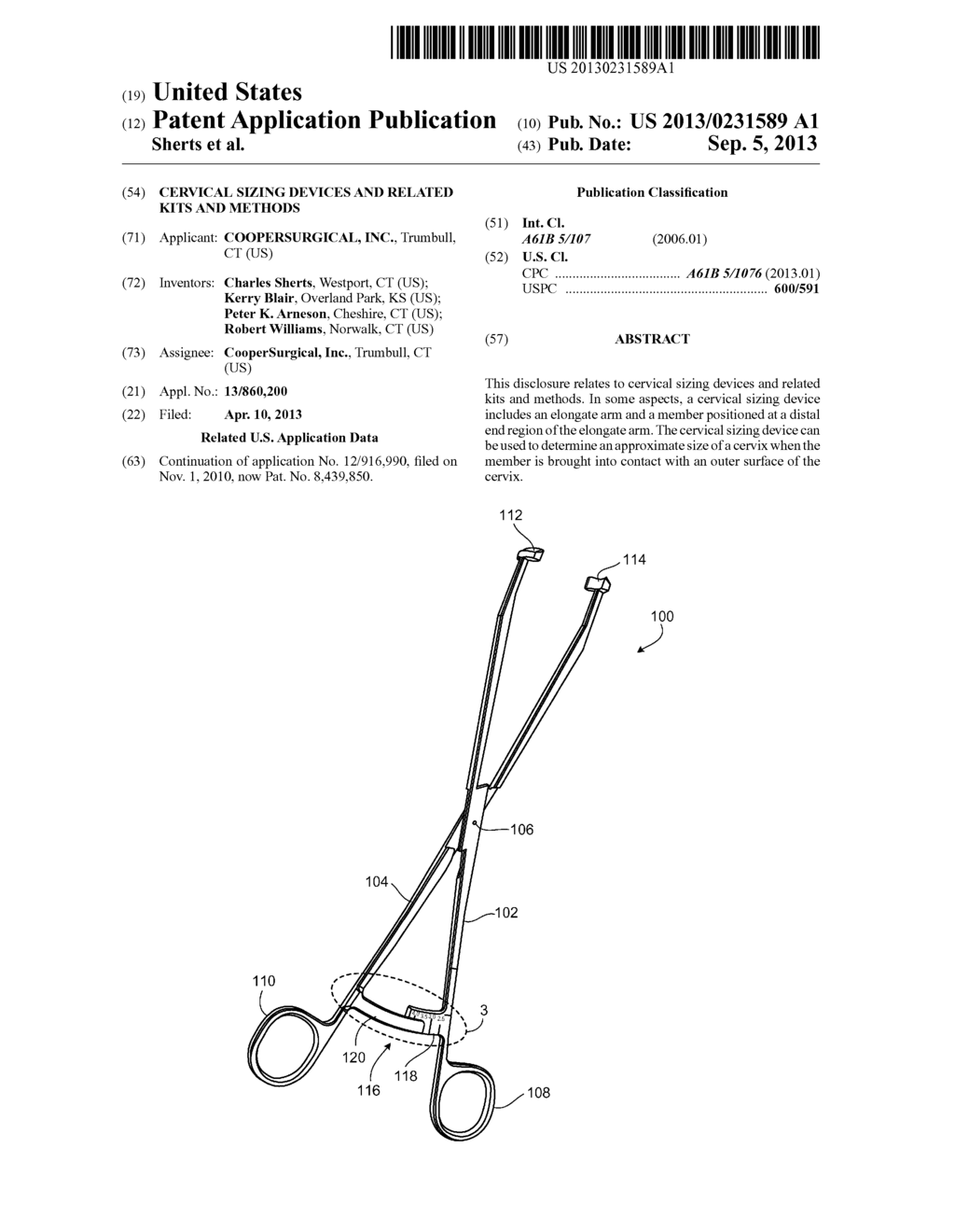 Cervical Sizing Devices and Related Kits and Methods - diagram, schematic, and image 01