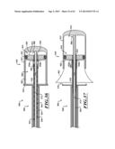 HYDRAULIC DELIVERY SYSTEMS FOR PROSTHETIC HEART VALVE DEVICES AND     ASSOCIATED METHODS diagram and image