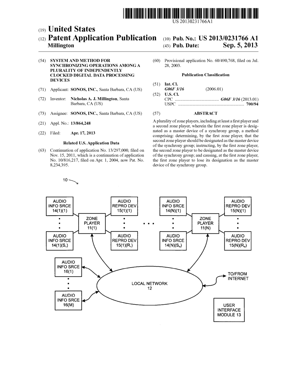 SYSTEM AND METHOD FOR SYNCHRONIZING OPERATIONS AMONG A PLURALITY OF     INDEPENDENTLY CLOCKED DIGITAL DATA PROCESSING DEVICES - diagram, schematic, and image 01