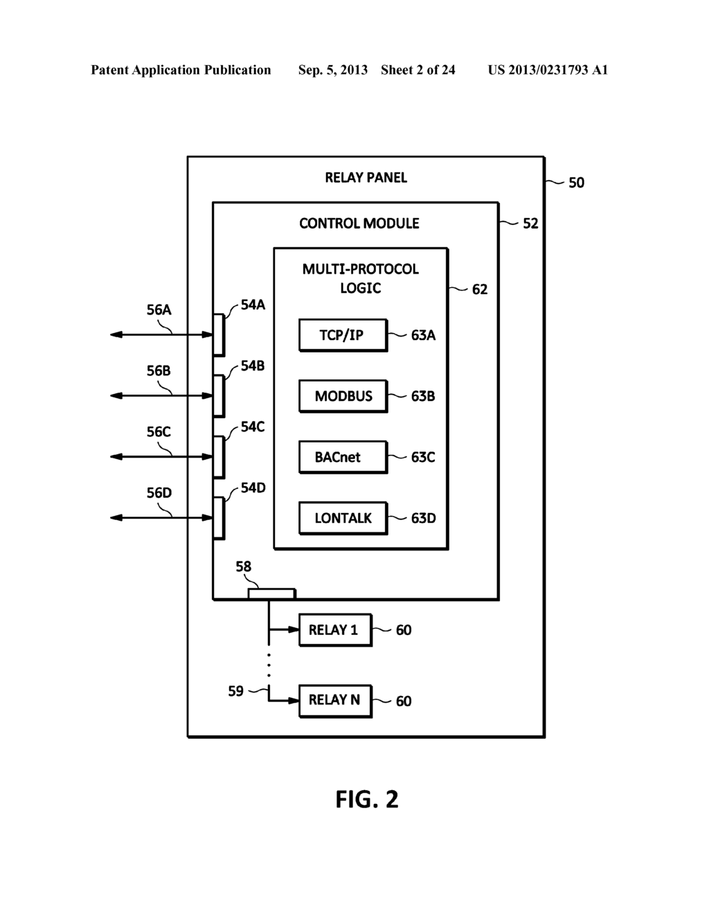 RELAY SYSTEM WITH BRANCH CIRCUIT METERING - diagram, schematic, and image 03