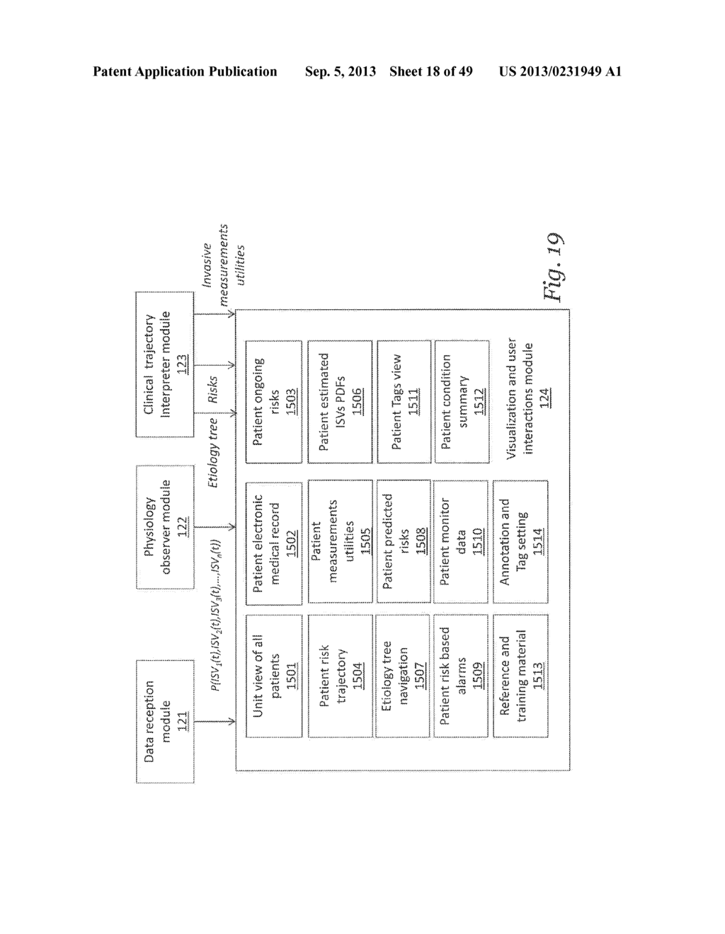 SYSTEMS AND METHODS FOR TRANSITIONING PATIENT CARE FROM SIGNAL-BASED     MONITORING TO RISK-BASED MONITORING - diagram, schematic, and image 19