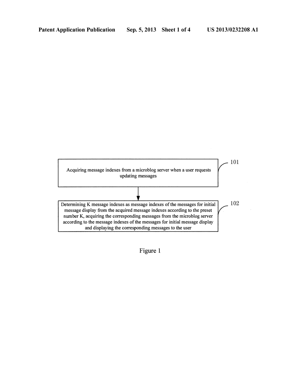 METHOD AND DEVICE FOR UPDATING MESSAGES - diagram, schematic, and image 02