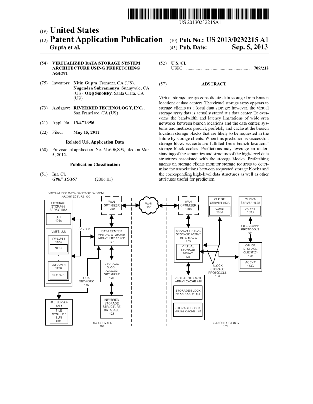 VIRTUALIZED DATA STORAGE SYSTEM ARCHITECTURE USING PREFETCHING AGENT - diagram, schematic, and image 01