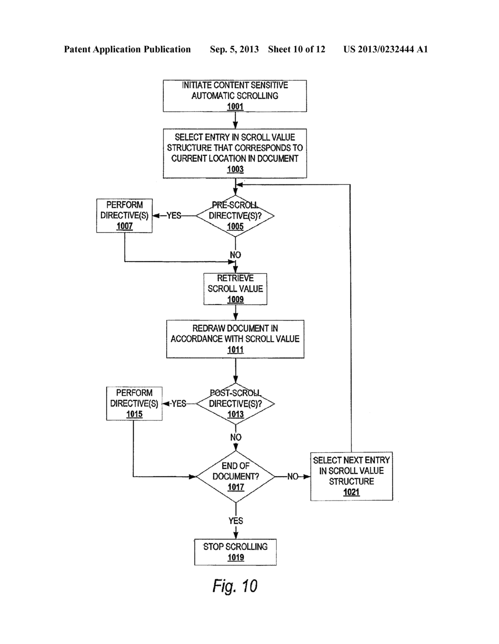 CONTENT SENSITIVE AUTOMATIC SCROLLING - diagram, schematic, and image 11